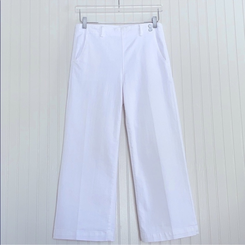 AG Adriano Goldschmied Juliette White Wide-Leg Pants 28